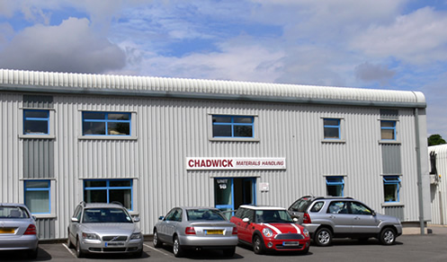Office frontage of the CMH pallet truck warehouse and workshops